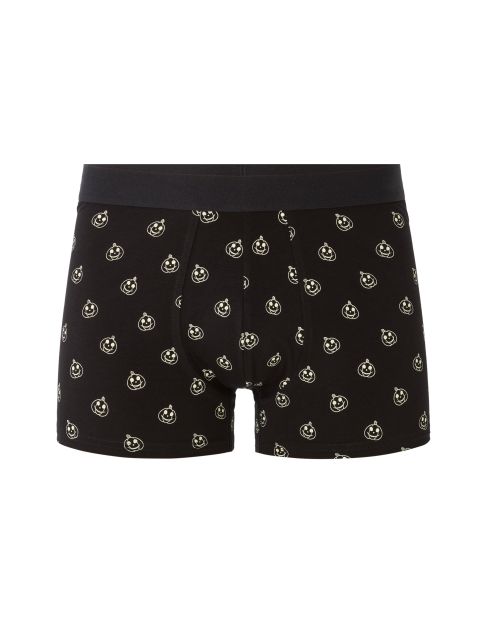 Boxer à motifs grosses citrouilles- noir