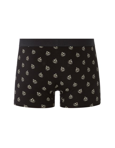 Boxer à motifs grosses citrouilles- noir