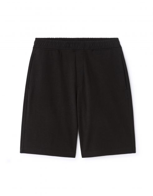 Bermuda regular coton mélangé - noir