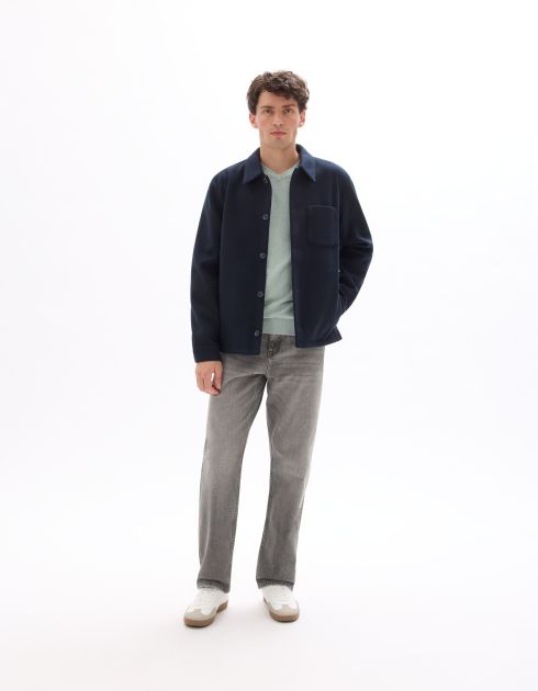 Veste maille non doublé - bleu foncé
