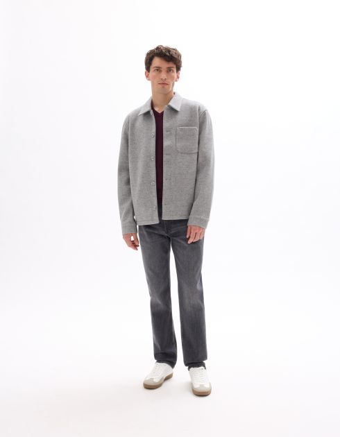 Veste maille non doublé - gris