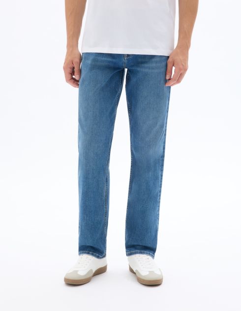 Jean C.15 straight stretch Powerflex - double stone