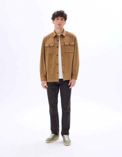Surchemise avec poches - camel