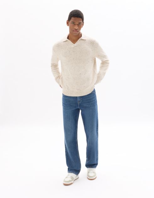 Jean C.95 loose coton stretch 3 longueurs - bleu délavé