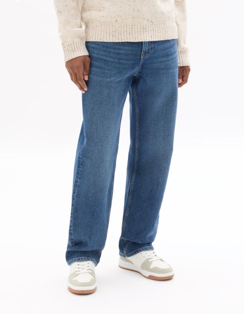 Jean C.95 loose coton stretch 3 longueurs - bleu délavé