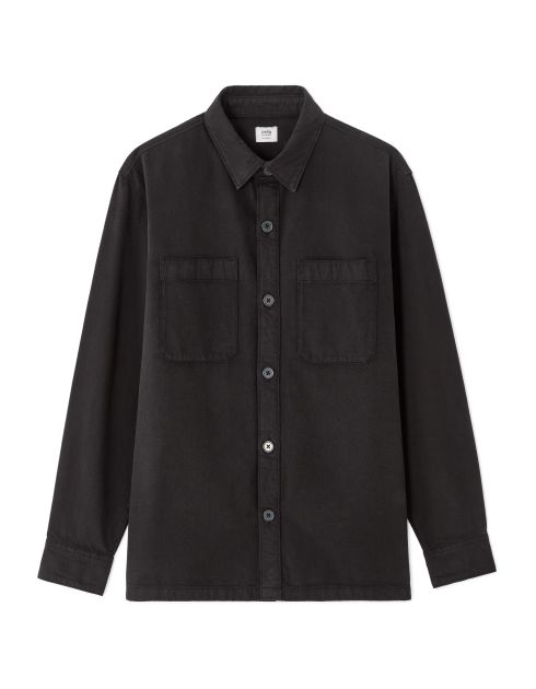 Surchemise teinte en pièce 100% coton - noir