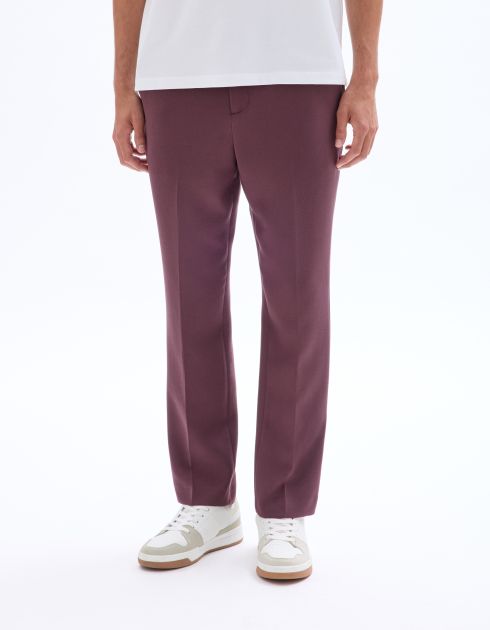 Pantalon 24H straight stretch - bordeaux