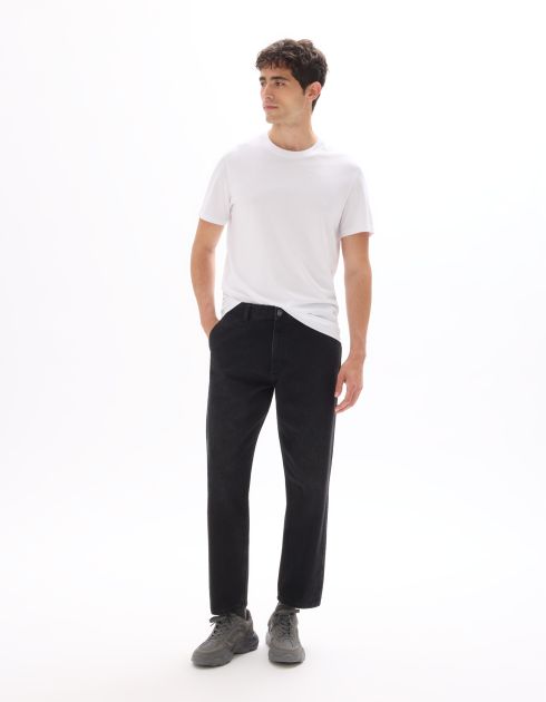 Jean relax 100% coton - noir