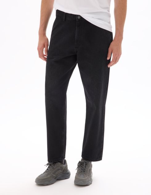 Jean relax 100% coton - noir