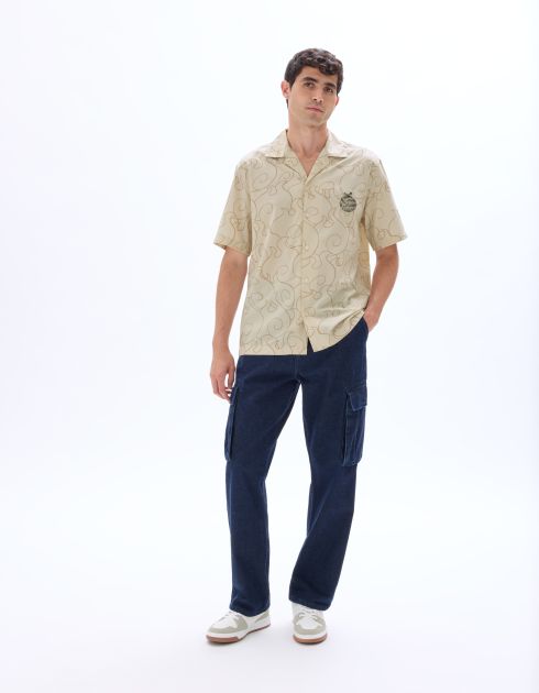 One Piece - Chemise oversize beige