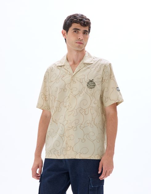 One Piece - Chemise oversize beige
