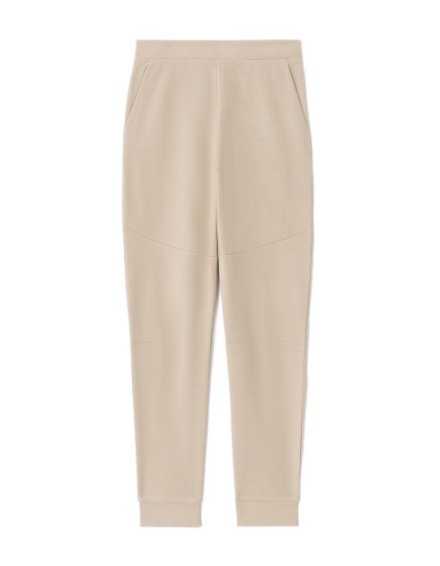 Pantalon jogging slim en maille - écru