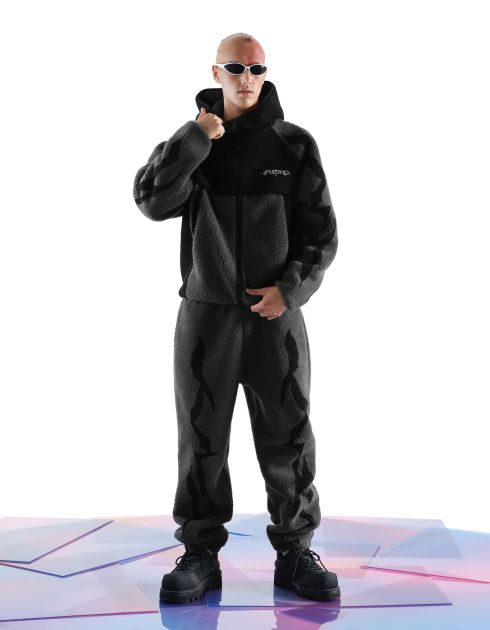 Follow your Instinct* by Inoxtag - Veste sherpa grise