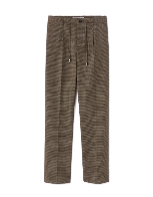 Pantalon 24H straight pied de puce - marron