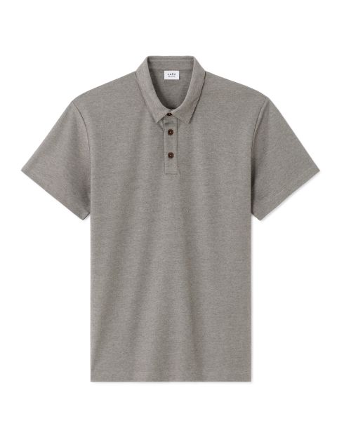 Polo regular en jersey - écru