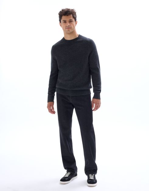 Jean loose coton TENCEL™ Lyocell - marine noir