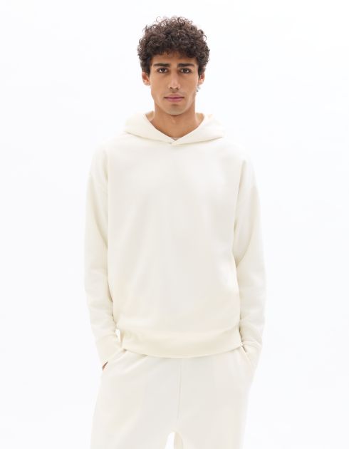 Sweat oversize à capuche - écru