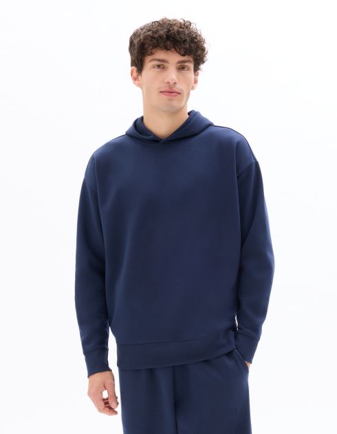 Sweat oversize à capuche - marine
