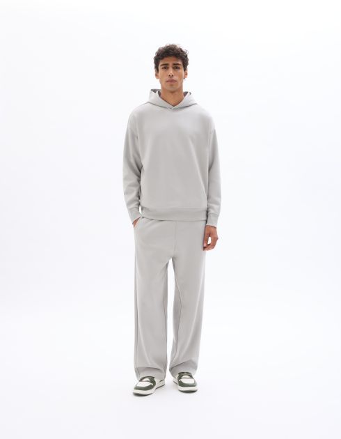 Sweat oversize à capuche - gris