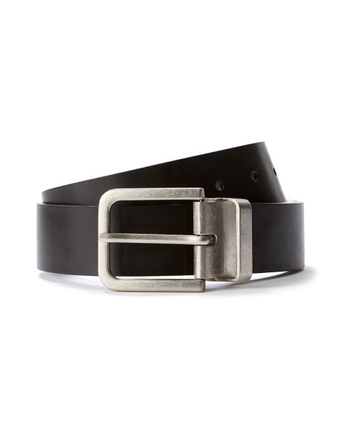 Ceinture en cuir boucle vintage - marron