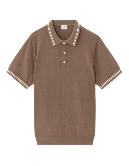 Polo regular 100% jersey de coton - gris