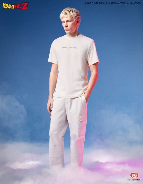 Dragon Ball Z - T-shirt Son Gohan et Majin Buu beige