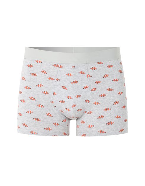 Boxer à motif poisson clown - gris clair