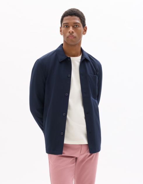 Surchemise intérieur matelassé - marine