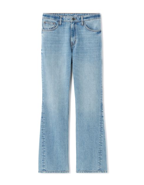 Jean flare 100% coton - bleu clair