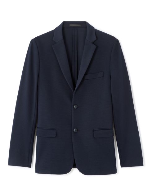 Blazer slim en maille - marine