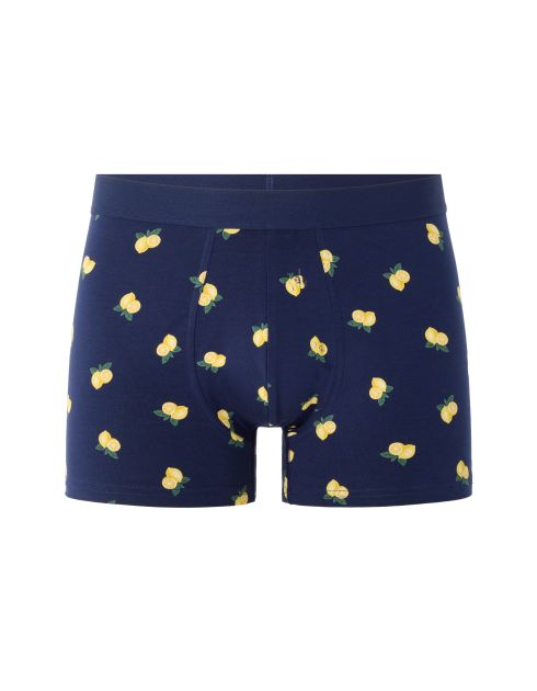 Boxer à motif citron - bleu clair