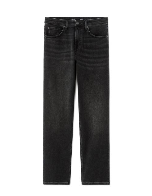 jean straight indéformable - noir