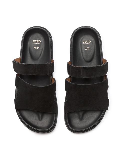 Sandales brides croisées - noir