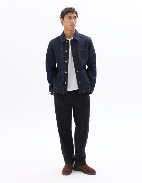 Veste en jean à 4 poches - marine