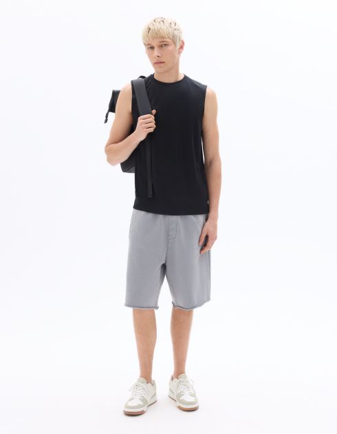 Débardeur gamme sport en mesh - noir