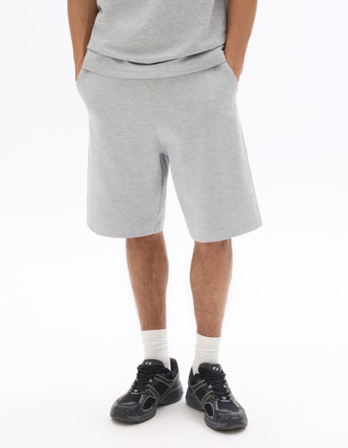 Short loose en interlock - gris