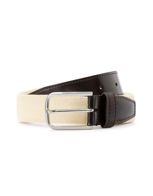 Ceinture bicolore - beige