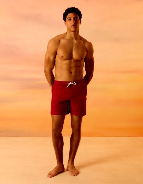 Saint-Tropez - Short de bain homme bordeaux