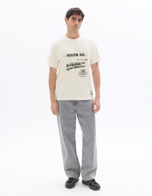 Route 66 - T-shirt blanc