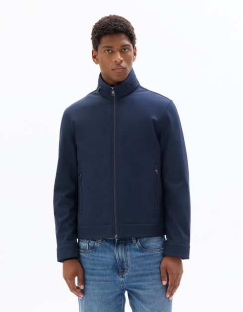 Blouson col montant déperlant et résistant - marine