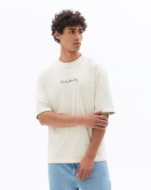 Monet - T-shirt blanc Le pont japonais