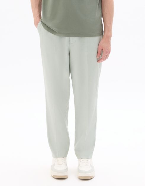 Pantalon chino 24H loose - vert