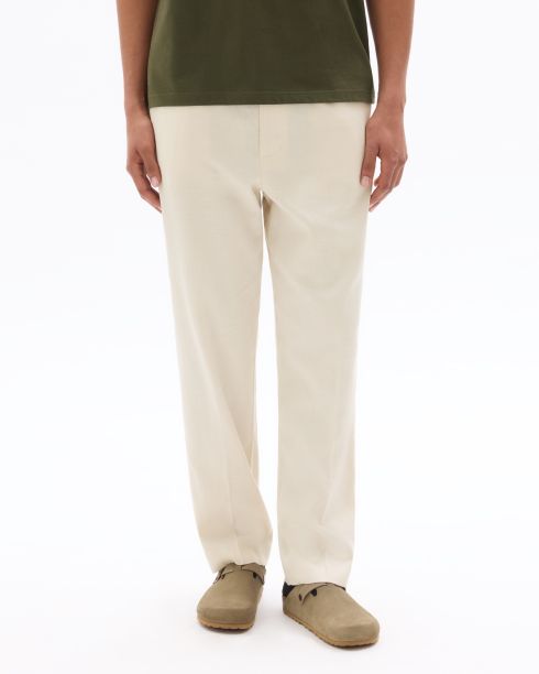 Pantalon chino 24H loose - blanc