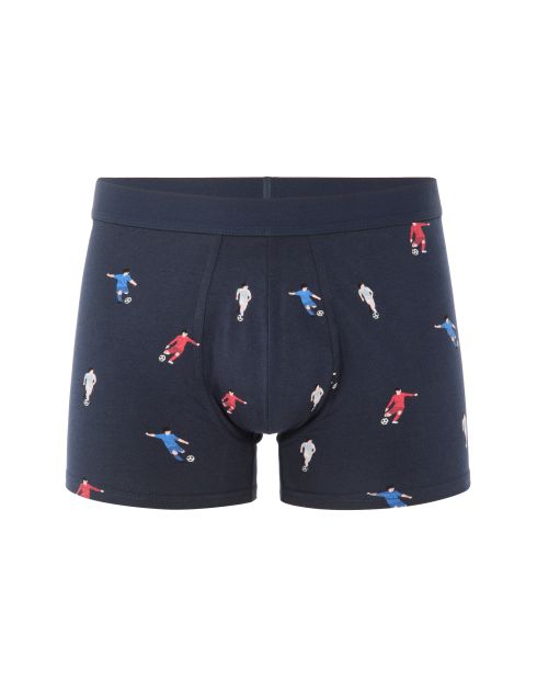 Boxer à motifs de joueurs de football - bleu