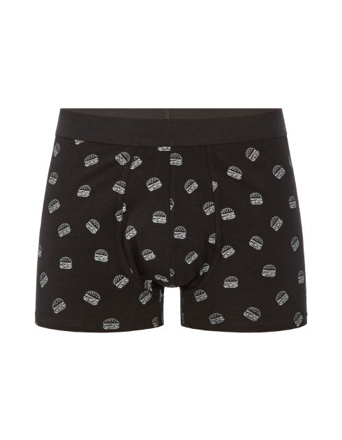 Boxer à motifs burgers - noir
