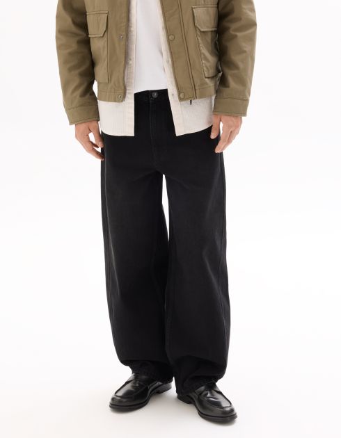 Jean barrel 100% coton - noir