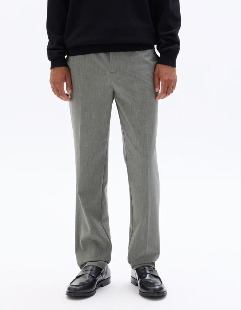 Pantalon smart bi-stretch - gris