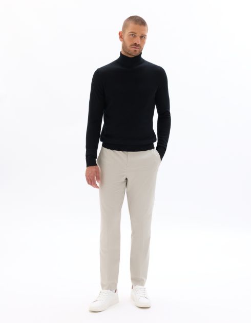 Pantalon smart bi-stretch - beige clair