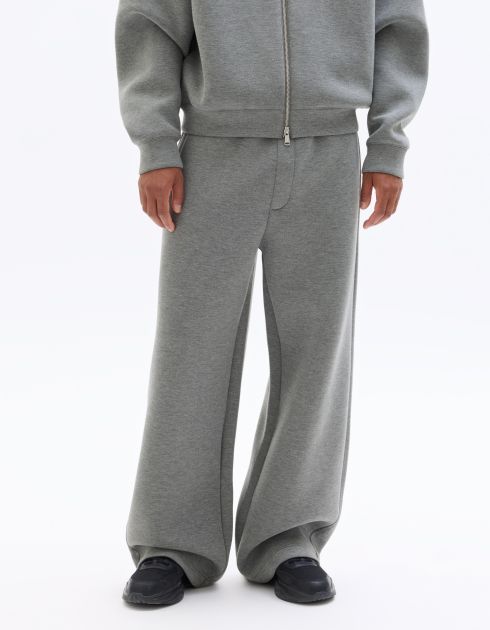 Pantalon de jogging oversize en scuba - gris