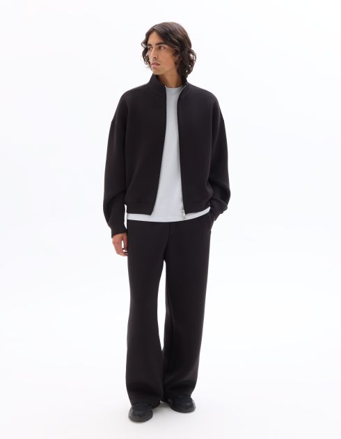 Pantalon de jogging oversize en scuba - noir